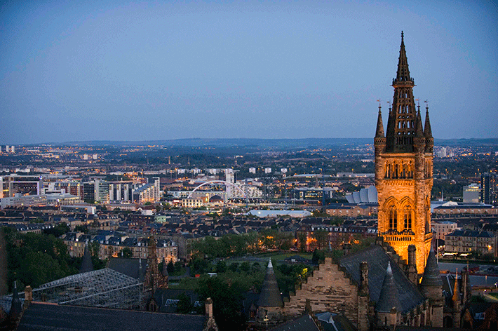 “Bell Tower”, kampus utama University of Glasgow, Skotlandia (foto dok. University of Glasgow) 