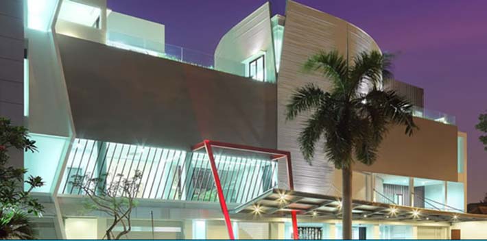Gedung Museum Seni 'Art1' di Jakarta yang dikelola Monik